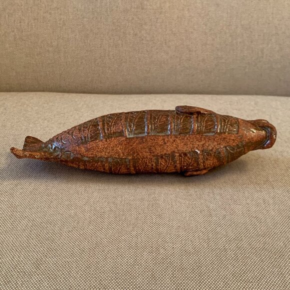 Glazed Terracotta Pottery Fish - Picture 6 of 8